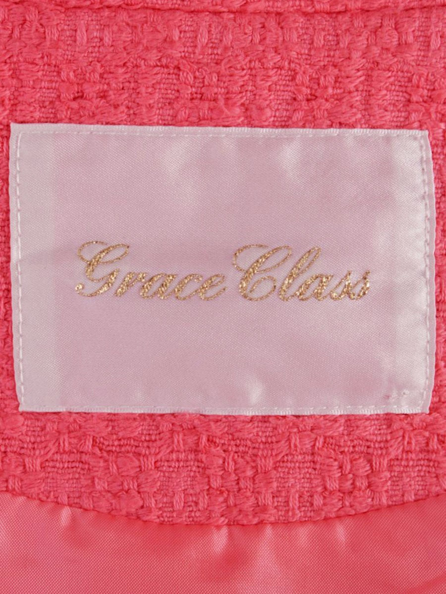 グレースクラス ツイーディショートジャケット 02231 01005-00 36 ピンク ITBTPCKYV790