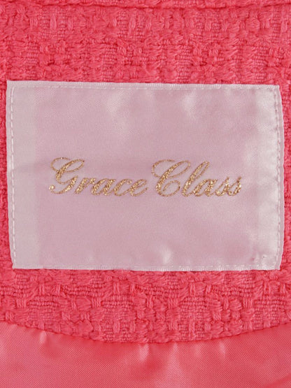 グレースクラス ツイーディショートジャケット 02231 01005-00 36 ピンク ITBTPCKYV790