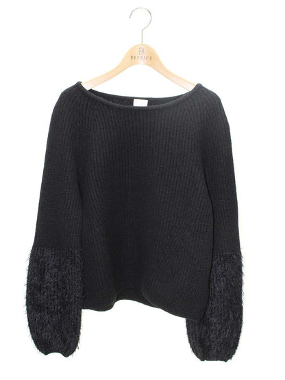 エリザ 27520401 ニット 2 ブラック フリンジ ITPYI0A9S1S0