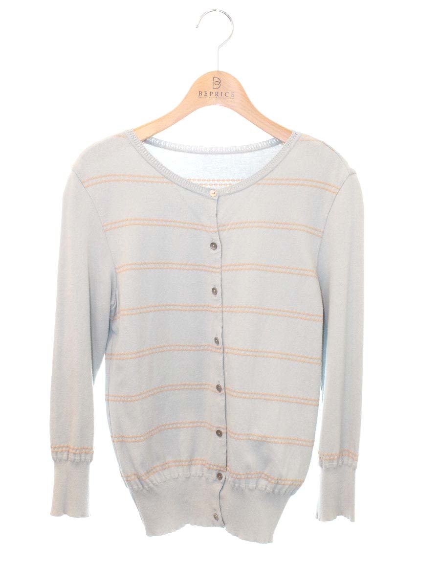 フォクシーブティック 35328 カーディガン 40 ブルー 35328 Cardigan Ripple IT7QK4U4WUEG
