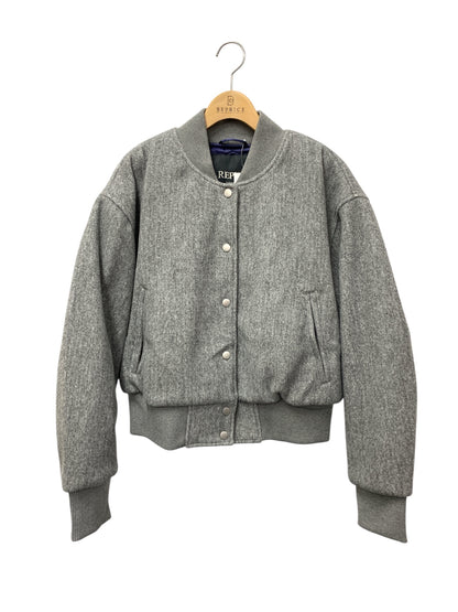 リプレイ メルトンバーシティ ボンバー ジャケット W7860.000.85010 S グレー 24AW ITKDPPGGSXIC