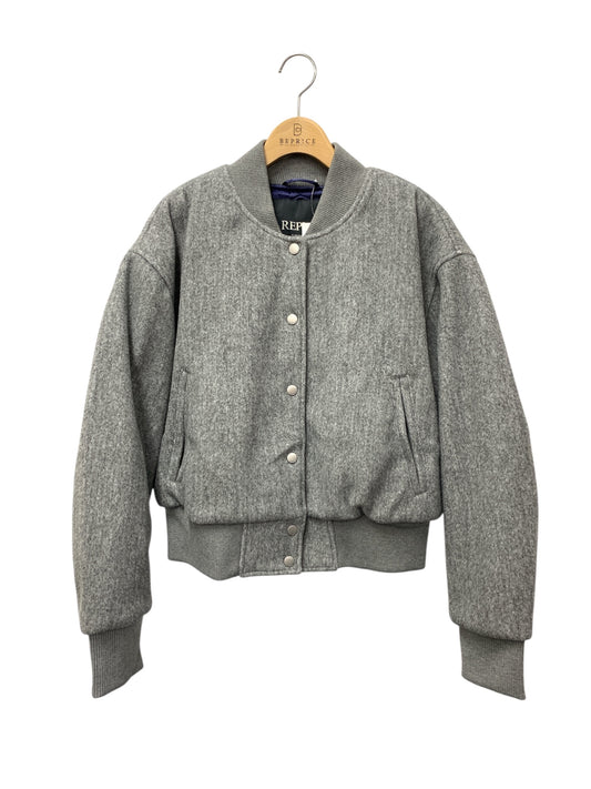 リプレイ メルトンバーシティ ボンバー ジャケット W7860.000.85010 S グレー 24AW ITKDPPGGSXIC