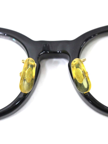 吉田金次郎 手作 SIFURY メガネ ブラック セルフレーム フルリム ウェリントン ITQ49H72314K