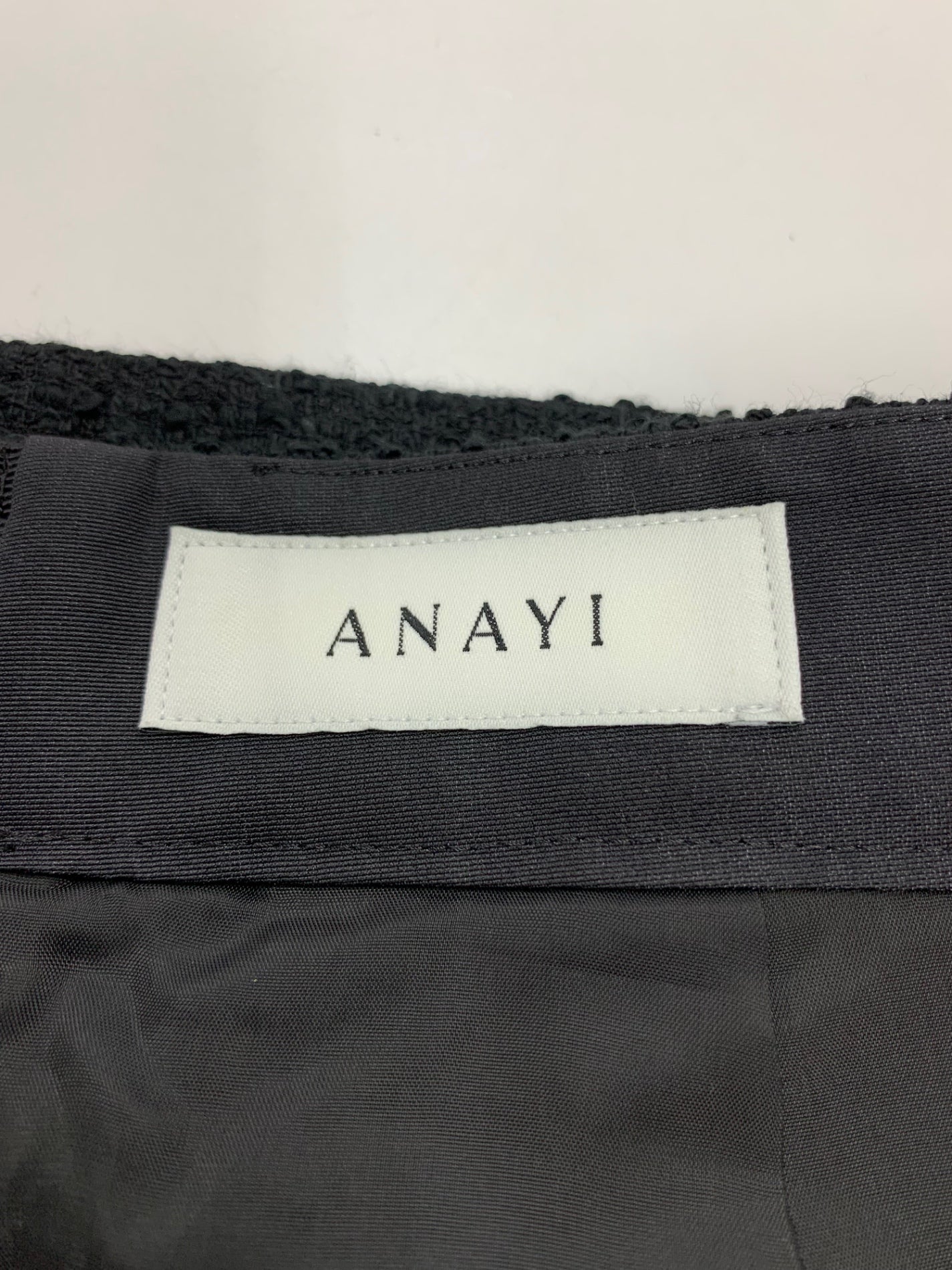 アナイ ミニドットツイードＡライン スカート 102511-11-060-95-360 36 ブラック ITJEZKY9NYV0