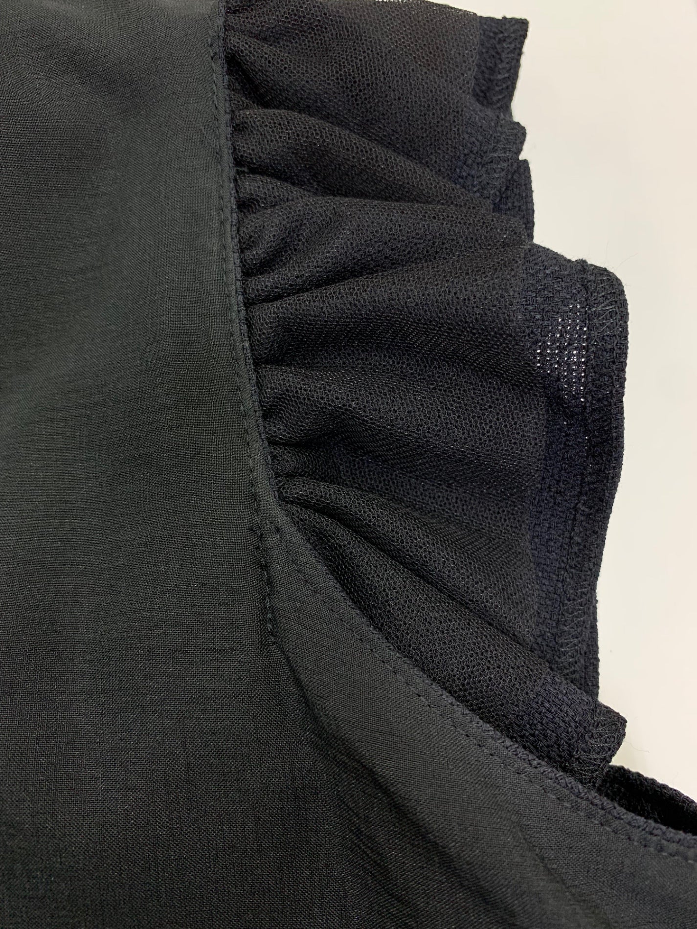 ルネ 5526020 ワンピース 36 ネイビー クルミボタン フリル IT9ZUUDLSZ3M