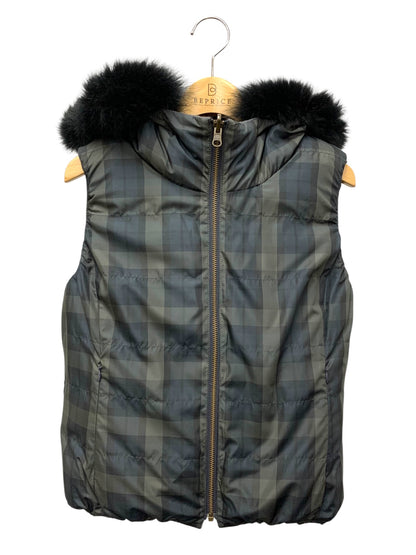 アナイ 17327-01-92-360 ダウンベスト 36 グレー リバーシブル フォックスファー IT7X7G92XESG