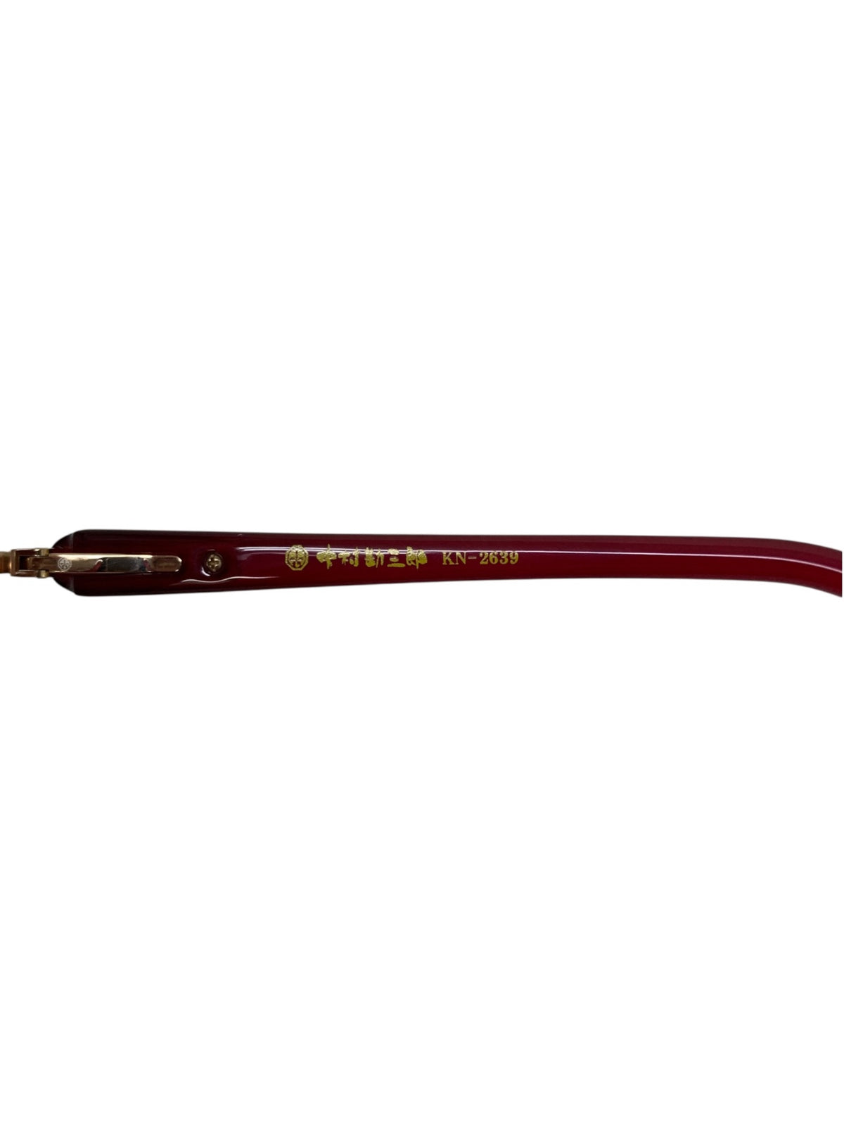中村勘三郎 KN-2639 メガネ ピンク/レッド シープホーンコンビ フルリム オーバル IT6Y8DTTE55J