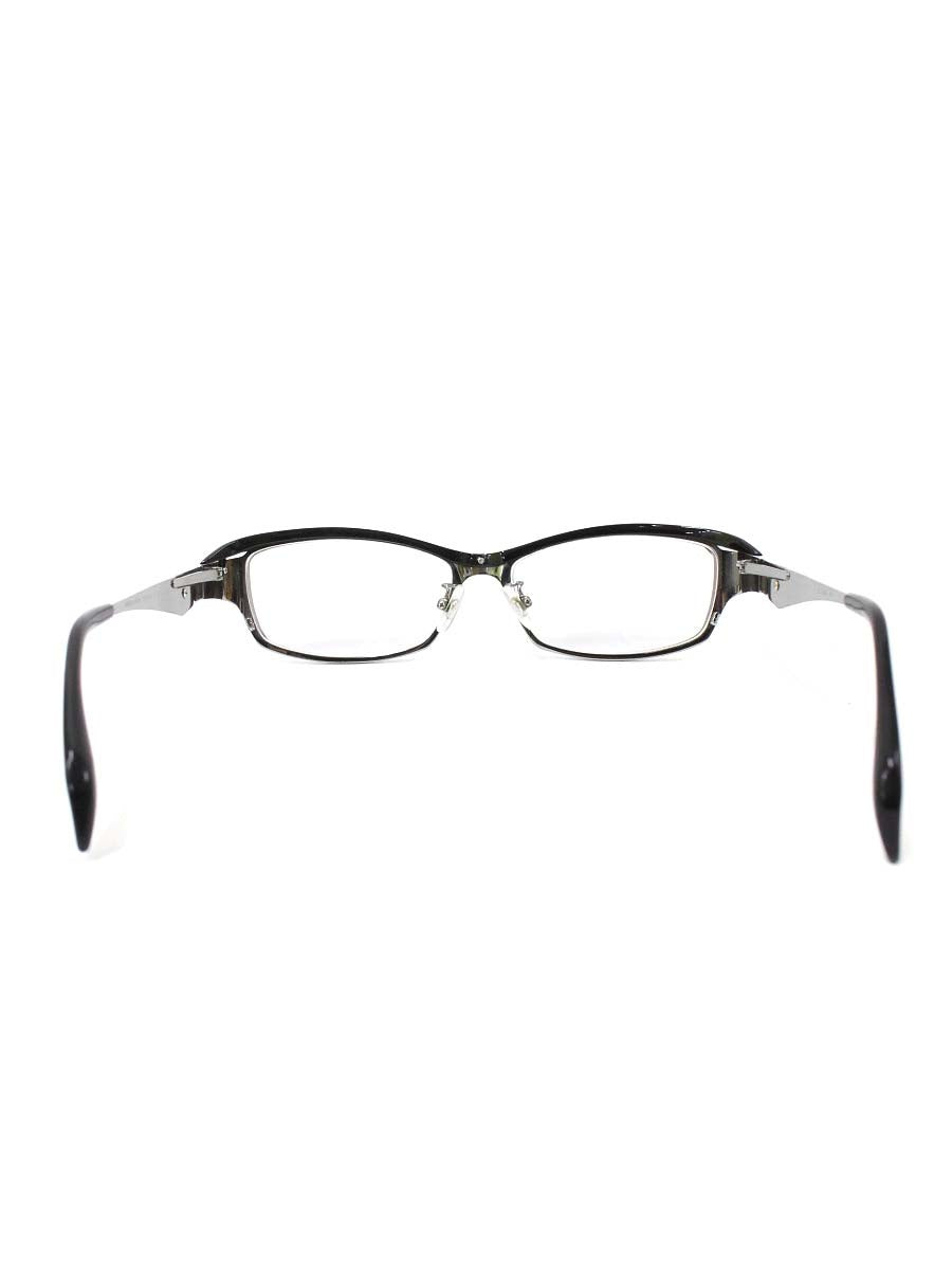 サムライ翔 SS-J204 メガネ ブラック/シルバー メタルフレーム スクエア ITSOT939XU6G