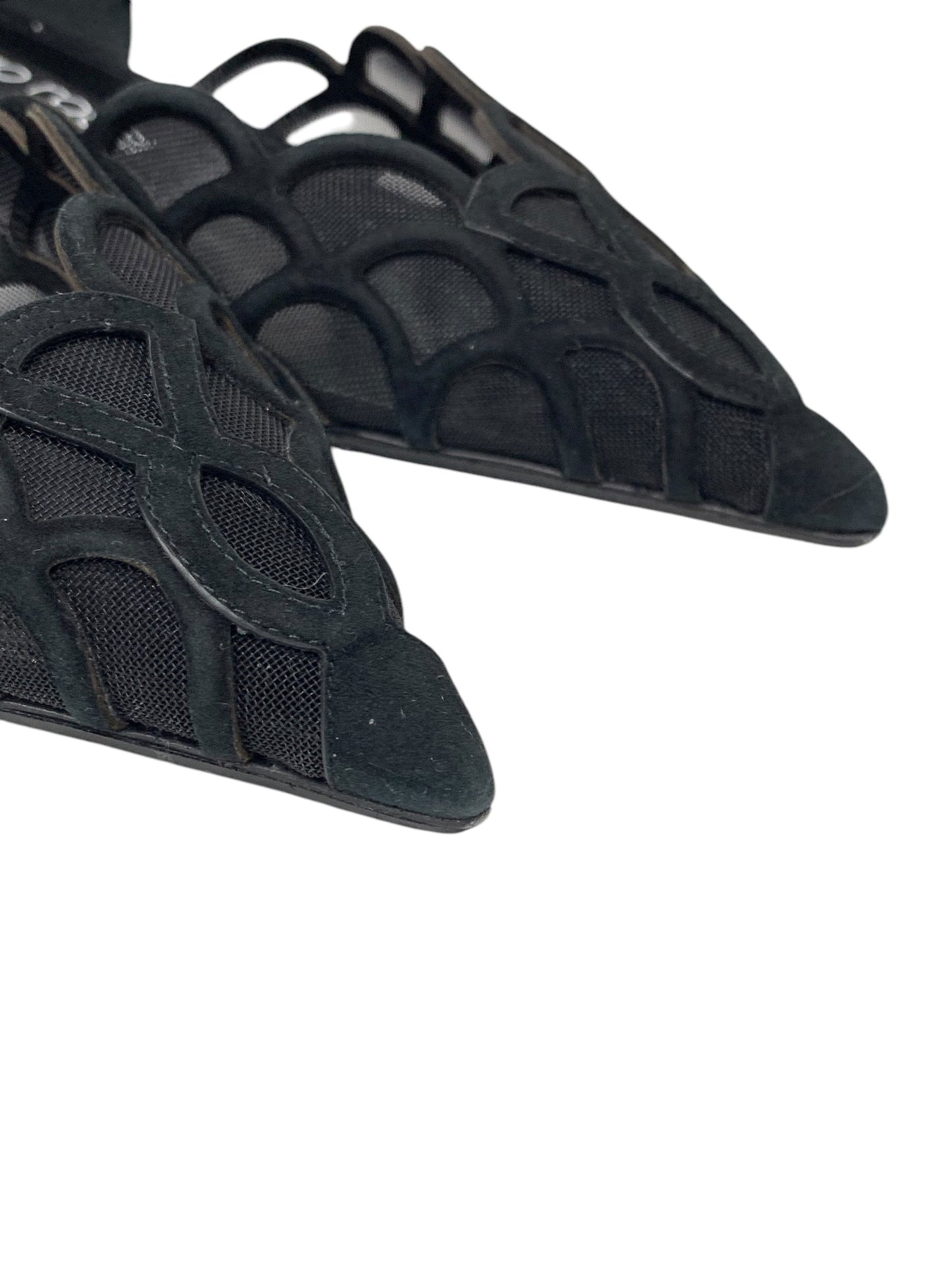 セルジオロッシ SR MERMAID-BALLERINAS B09720MAFM46170.1000 バレエフラットシューズ 36 1/2 ブラック ITO4L35GY934 【SALE】