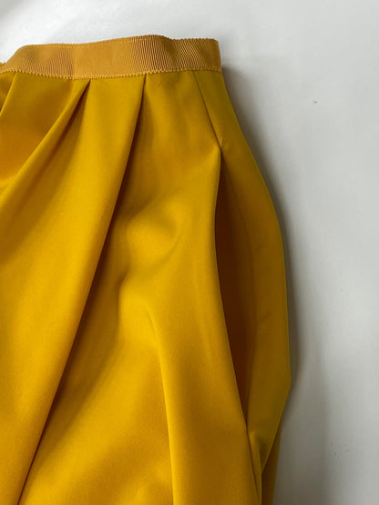 フォクシーニューヨーク Skirt 38338 スカート 38 イエロー タックフレア ITJEBGYPPR0I