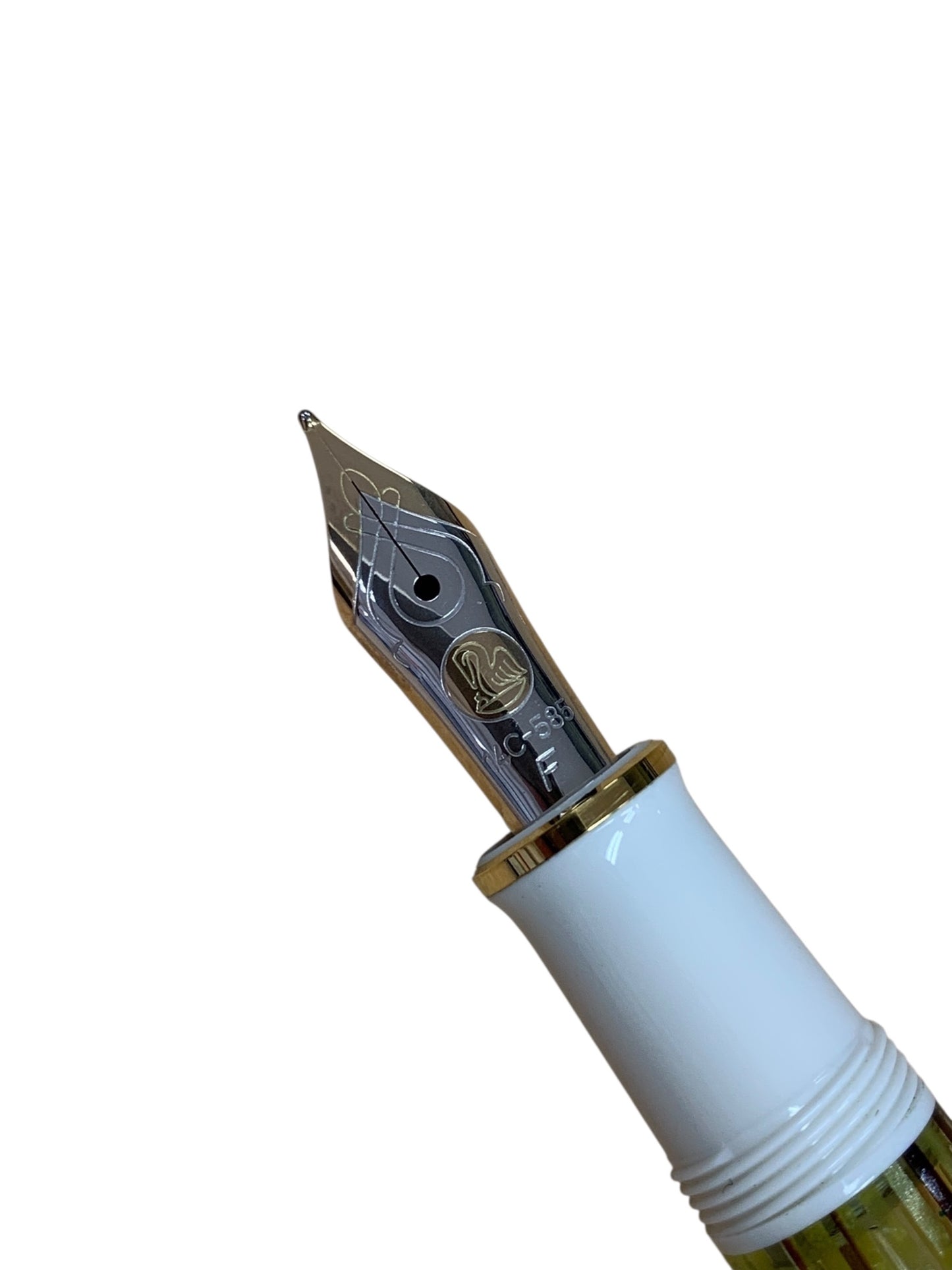 ペリカン 万年筆 スーベレーン M400 ホワイトトータス F 14C IT3BMJZH6ZB3