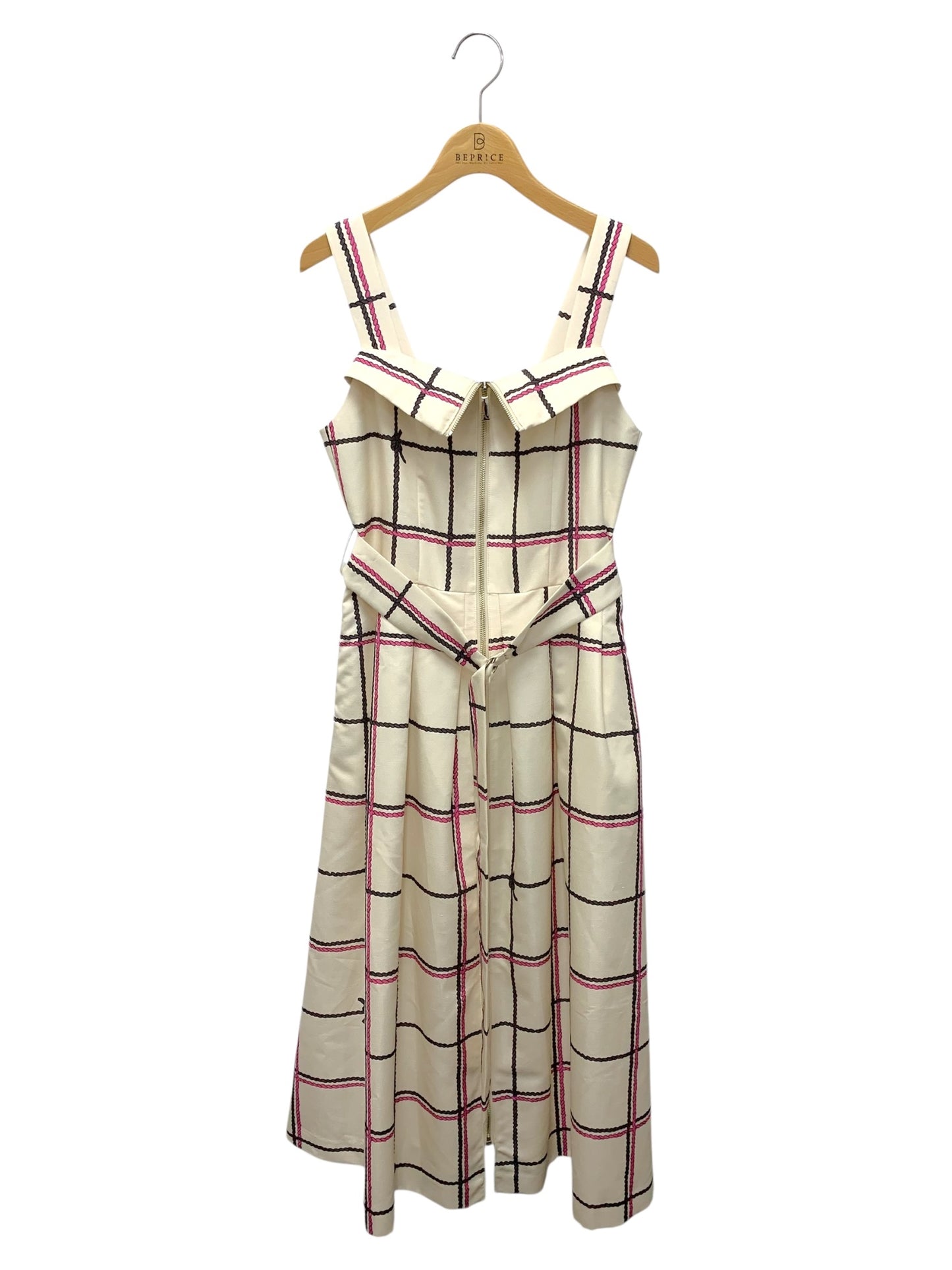 グレースクラス ロープチェックワンピース 0224131083-00 36 ホワイト ITY6SQZQXWUO 【SALE】