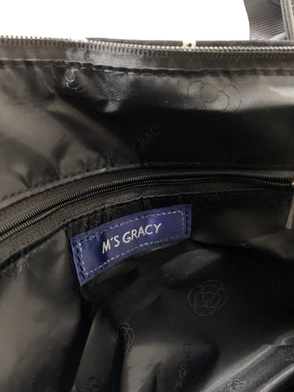 エムズグレイシー 594120 トートバッグ ブラック フリル ITBHIFVS3Q8I