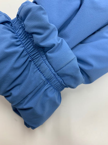 エムズグレイシー ペプラム付きショート 219607 ダウンジャケット 38 ブルー フリル ITGR3I0FU6VK