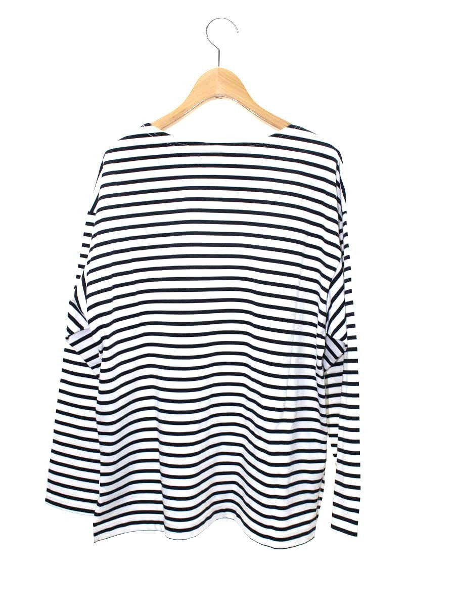 ニコルソンアンドニコルソン OCEAN-STRIPED COTTON JERSEY Ocean ST カットソー 38 ホワイト 24SS ボーダー IT6FE0V50DPO