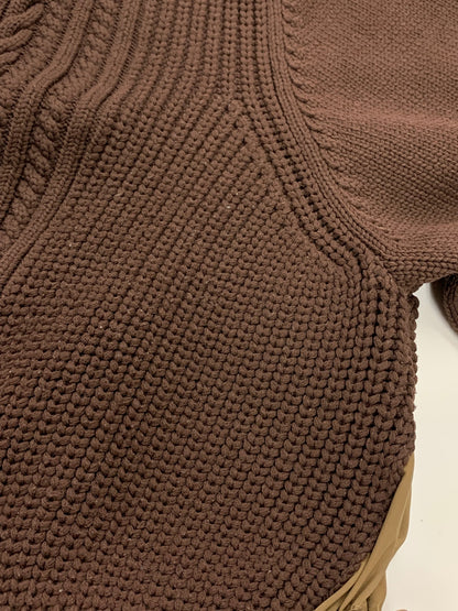 エムズグレイシー ニットコンビワンピース 511611 38 ブラウン IT4YO9PVIBKA 【SALE】