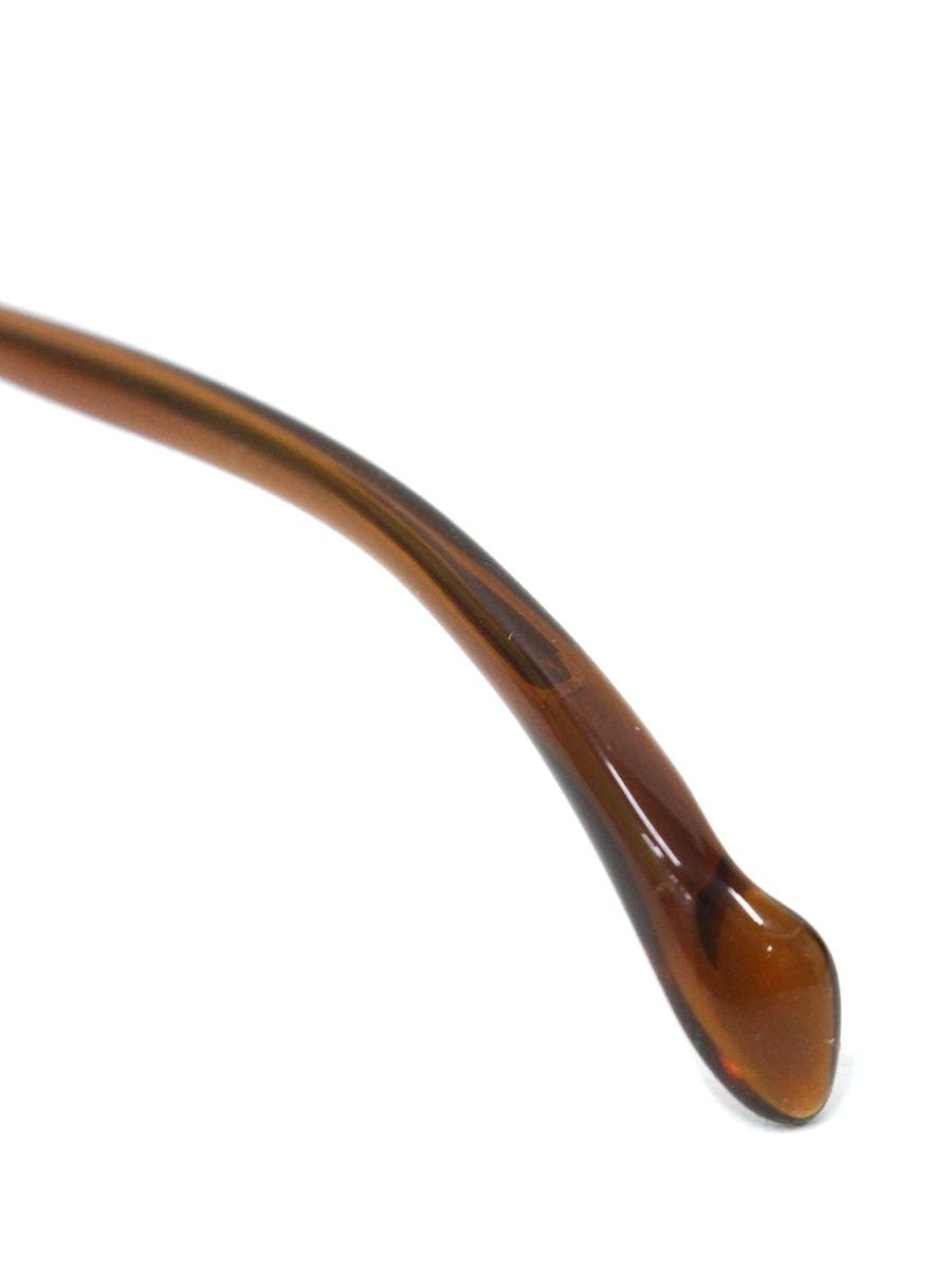 フォーナインズ O-11T メガネ ブラウン メタルフレーム ハーフリム オーバル IT8G8XJPJNM8 【SALE】