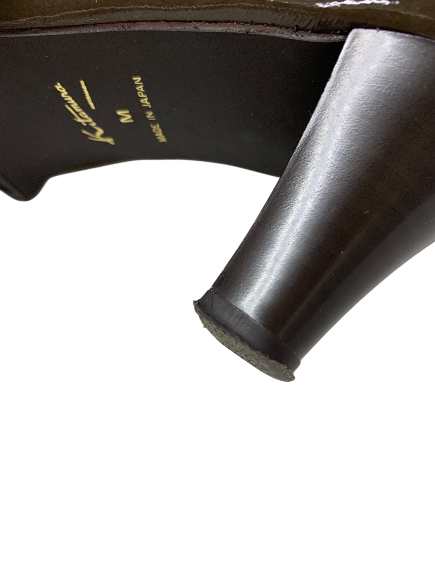 キタムラ YS0365 レインブーツ M ブラウン エナメル リボン IT7TS8BEHTWS