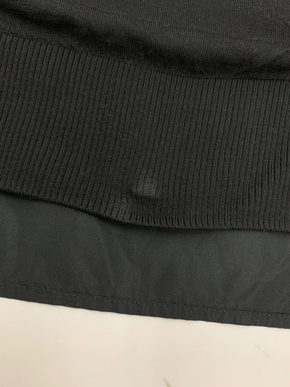 モンクレール GIROCOLLO TRICOT H20939C00010 M1180 セーター S ブラック ニット ナイロン ブラックワッペン ITOU6HXRF494