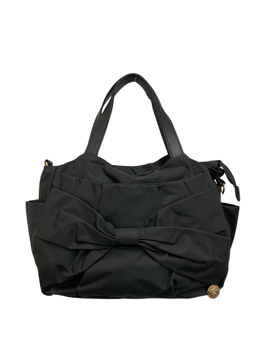 エムズグレイシー 594104 ハンドバッグ ブラック ナイロン 2WAY リボン ITF98S5XHUQ8
