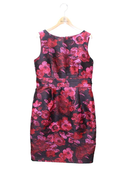 グレースコンチネンタル 1733 5221-0 ワンピース 38 レッド フラワーモチーフ ITU04DP1IFP0 【SALE】