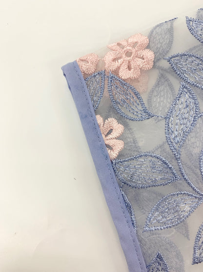 スーパービューティー ロングカーディガン 42 ブルー フラワーモチーフ レース ITW9WJV1JYDS