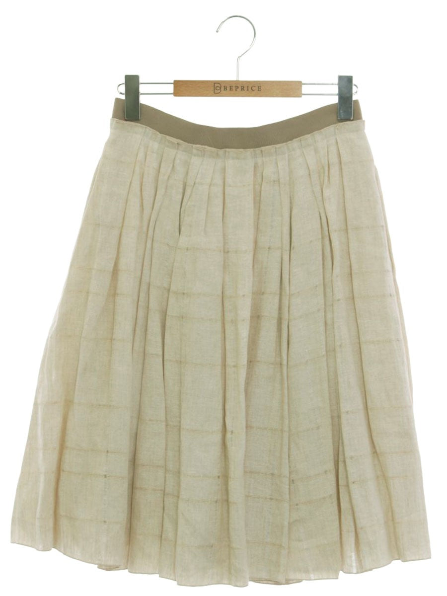 フォクシーブティック Skirt 39555 スカート 40 ベージュ SP品 ITRK3BI0TFQF