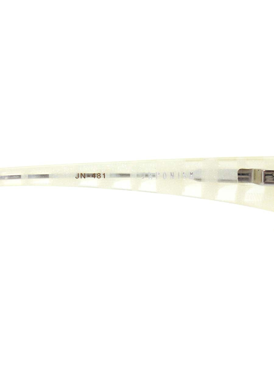 ジャポニズム JN-481 メガネ ホワイト セルフレーム スクエア IT1XP4DJU67E