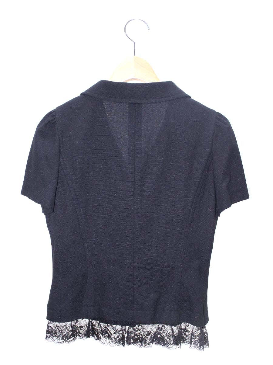 エムズグレイシー 324327 ジャケット 38 ブラック レース 3B 半袖 ITBSYVUGMCQW 【SALE】