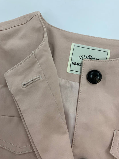 グレースコンチネンタル 1916 2194-0 36 ピンク ノーカラー ワークコート IT89QKV0U5EO