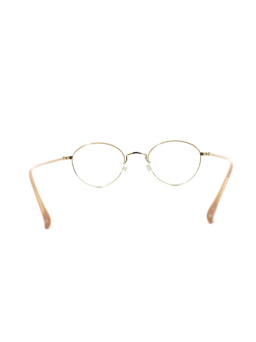 アンティミテ INE-1005 メガネ ゴールド/ミルクピンクハーフ INTIMITE BY EYEVAN アイヴァン メタルフレーム フルリム ラウンド ITAYM1K1SGSC