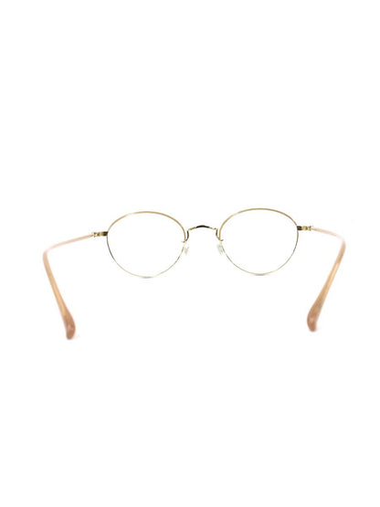 アンティミテ INE-1005 メガネ ゴールド/ミルクピンクハーフ INTIMITE BY EYEVAN アイヴァン メタルフレーム フルリム ラウンド ITAYM1K1SGSC
