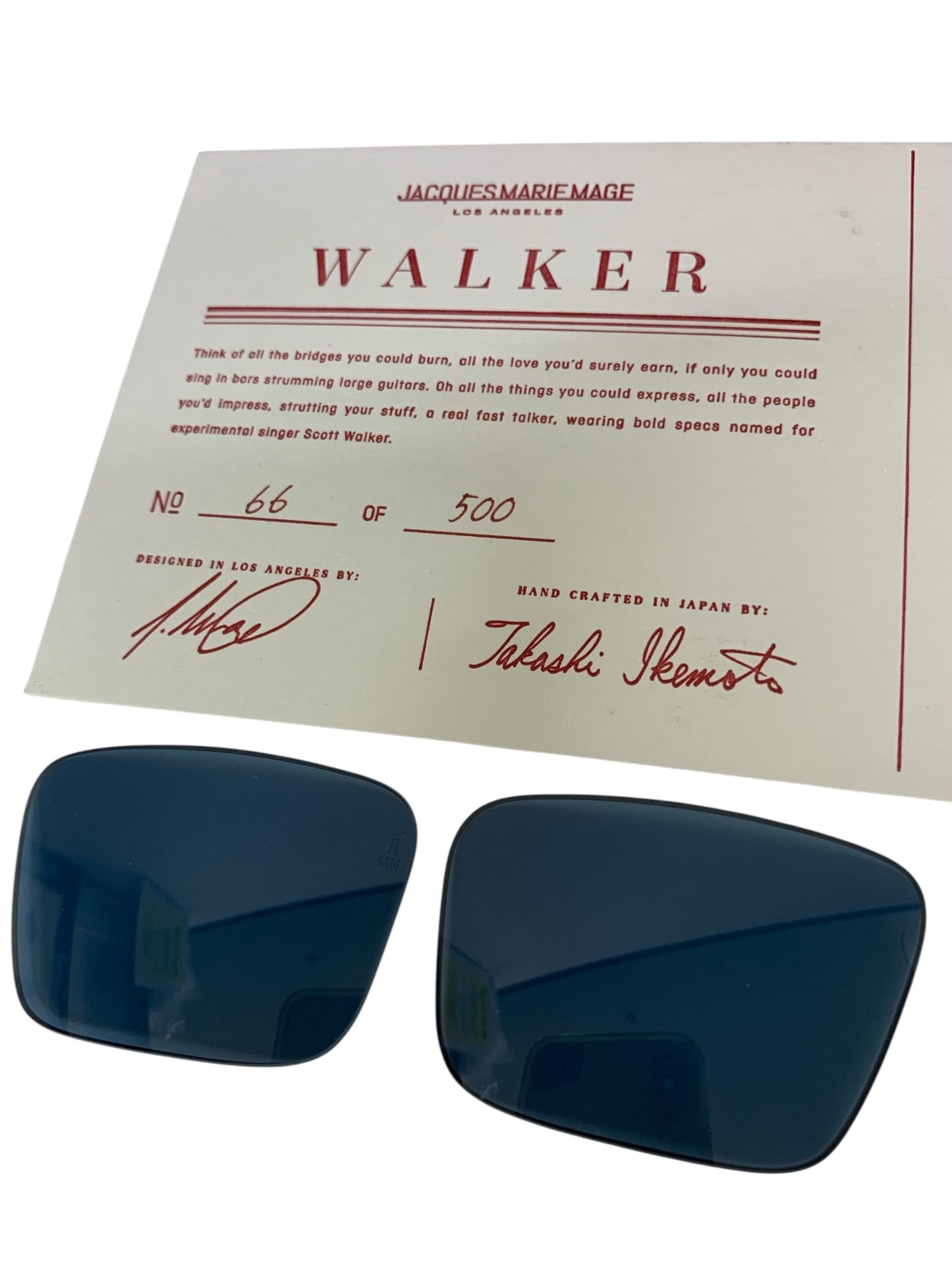 ジャックマリーマージュ メガネ ブラック WALKER 66/500 ITIBYWOQLA0A