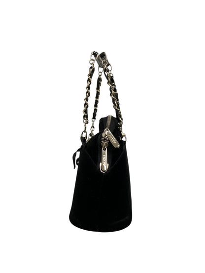 フォクシーブティック マカロンバッグ ブラック ベロア チェーン IT2QN91IWPH8
