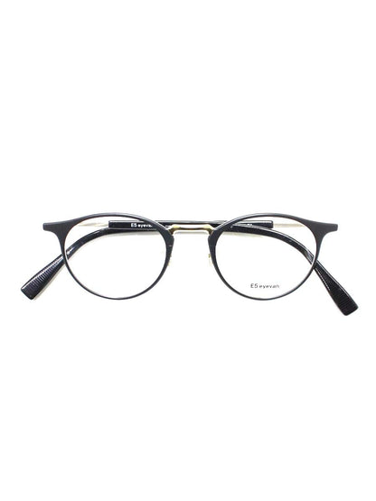 イーファイブアイヴァン m19 メガネ ブラック/ゴールド ボストン MBKWG/WG ITAOUQRK5RZS