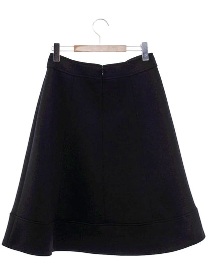 エムズグレイシー 117521 スカート 40 ブラック キルティング 切替 カメリア ITBI5EDBPWGO