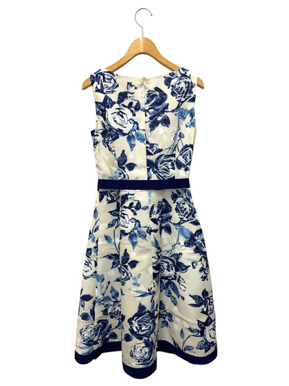 エムズグレイシー バラモチーフタックドレス 411311 36 ブルー IT9ARFIX8IZY