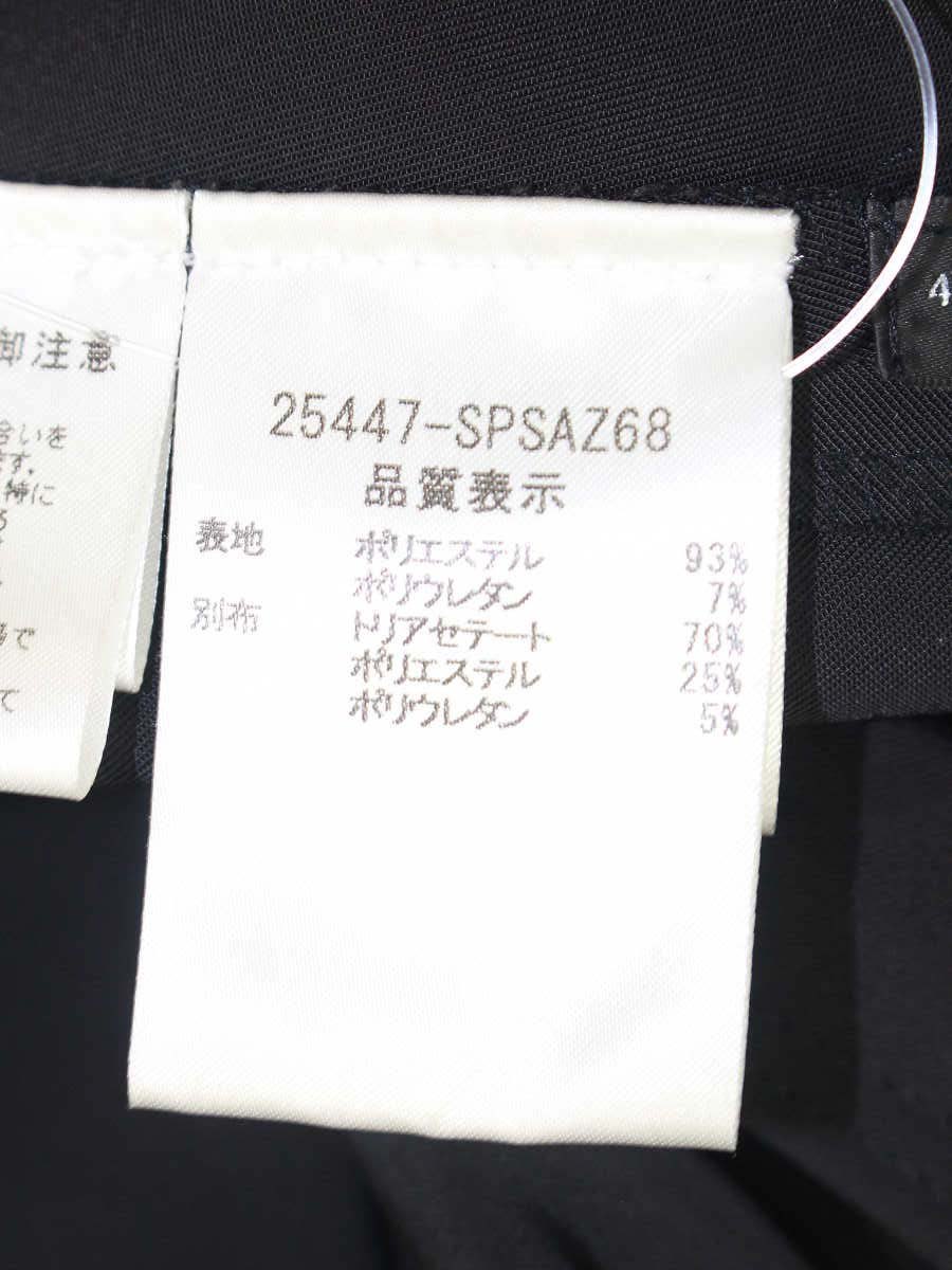 フォクシーニューヨーク ストレッチ ベロア 25447 ワンピース 42 ブラック ITCMZF05U4SQ