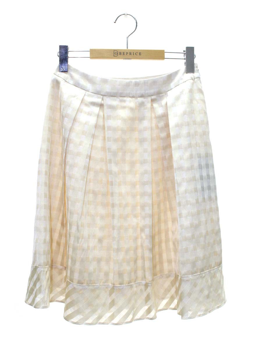 フランコフェラーロ NWHIR-67290 スカート 2 ベージュ チェック ITS0Z54VOO7S