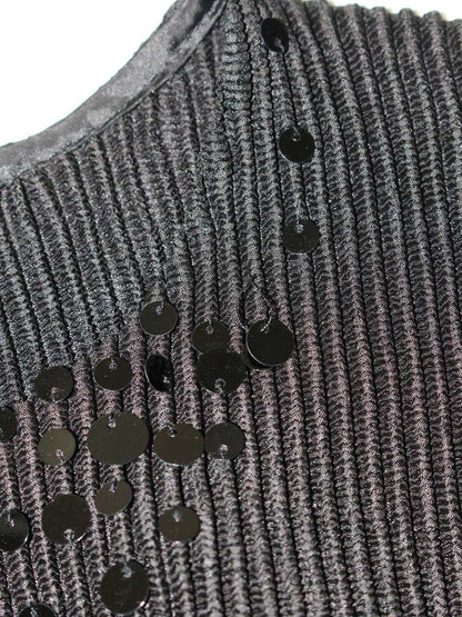 スペッチオ 411-522 ワンピース 40 ブラック シャトルプリーツ ITAEWS7EW7WG