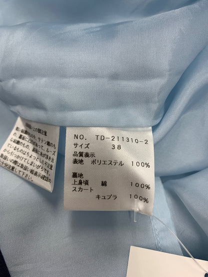 エムズグレイシー 211310 ワンピース 38 ブルー フラワープリント IT2C53644LH4