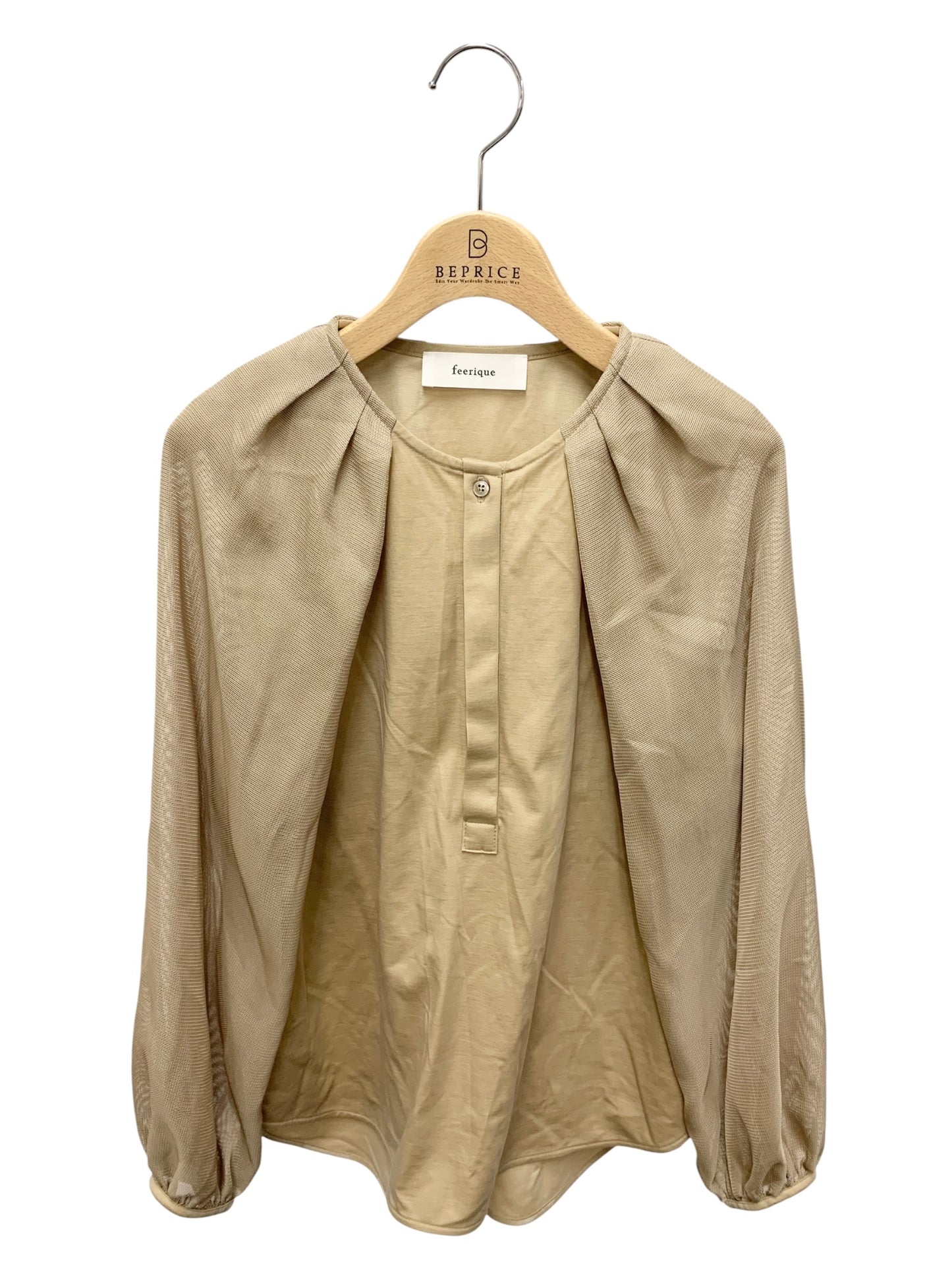 フェリック B0252FFB080 ブラウス 2 ベージュ カットソー 異素材 ITVX791YN49O 【SALE】