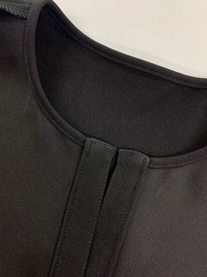 ヨーコチャン YCD-223-877 ワンピース F ブラック スリットライン コンフォータブル ドレス IT3IQ88SPQCQ