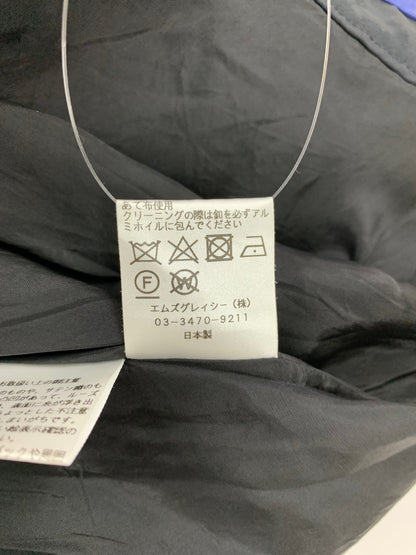 エムズグレイシー 727323 スカート 38 ブラック フレア カメリアボタン IT1A76RC4QW4