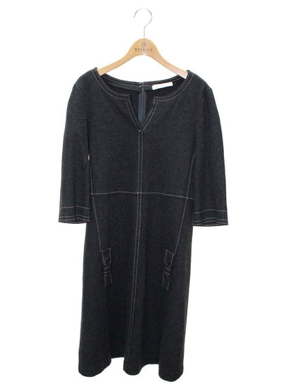 ギャラリービスコンティ 1498712 ワンピース 2 チャコール ウール IT9EZROR7854