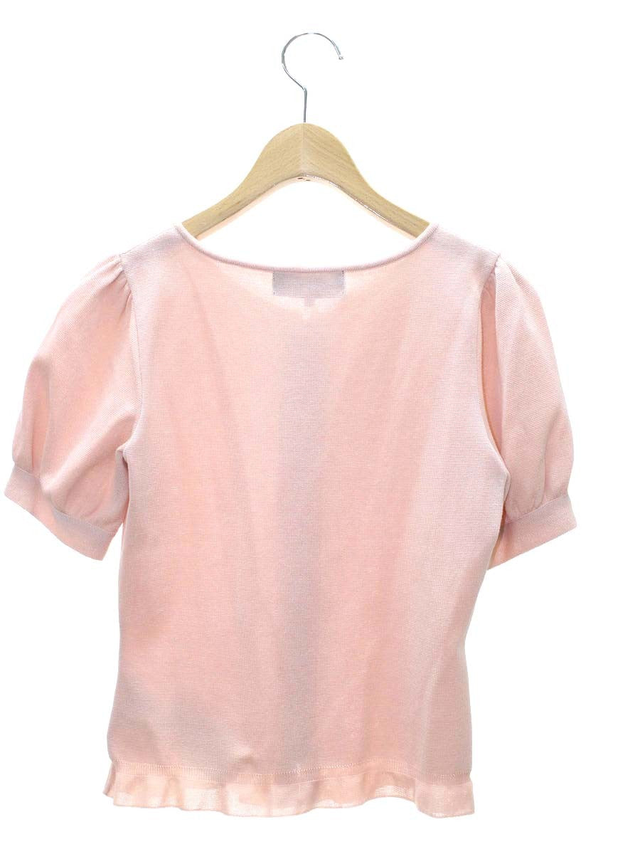 エムズグレイシー 018356 カーディガン 38 ピンク カメリアジップ ITG4B9UDSHZ8