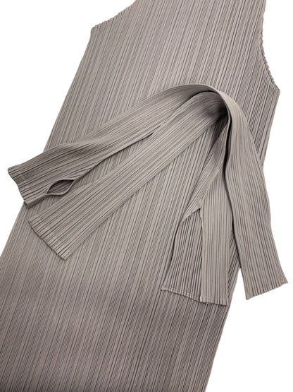プリーツプリーズイッセイミヤケ PP93-JT124 ワンピース 3 グレー アームカバー付き IT8DMMK8PNJ4