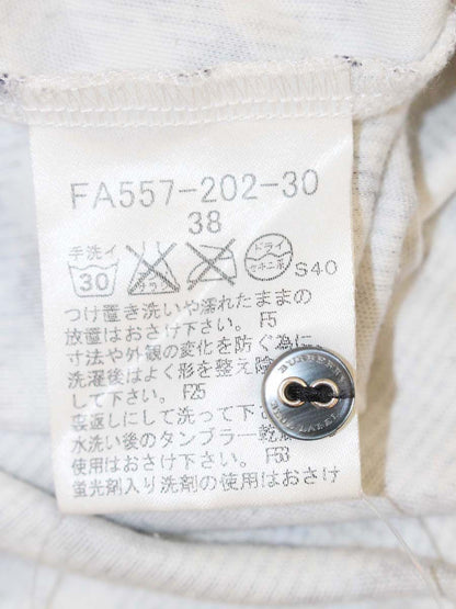 バーバリーブルーレーベル FA557-202-30 カットソー 38 ネイビー チェック柄 IT89Y45H5WHA