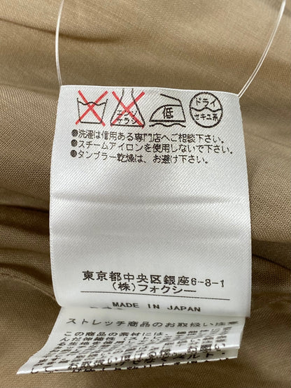 フォクシーブティック 27245 スカート 38 ベージュ タック ボタン ITXGPUY79T0S