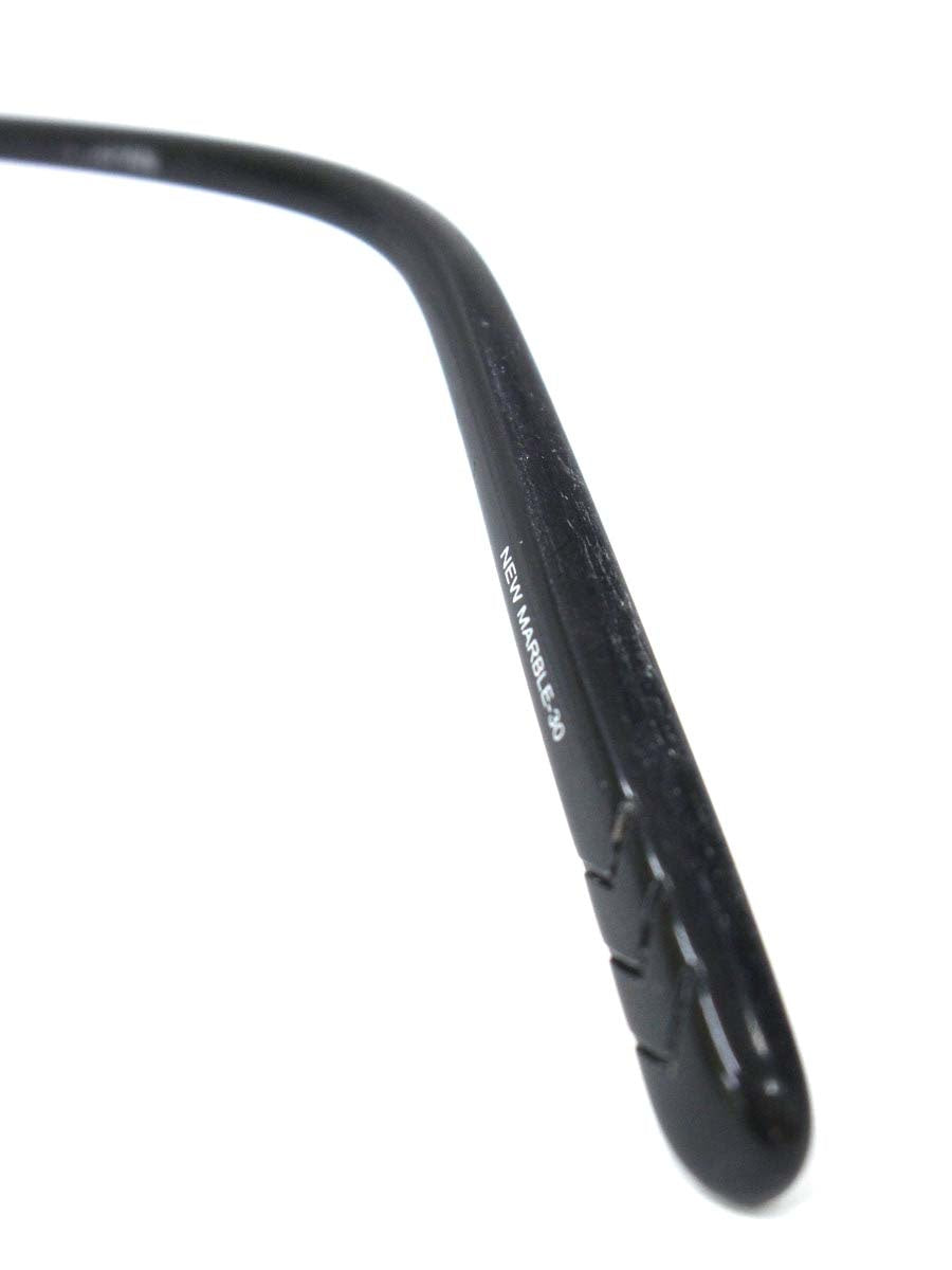 タカノリユゲ YUGE COLLECTION NEWMARBLE30 TY-104 メガネ ブラック メタルフレーム フルリム オーバル IT3V7TBHQZE3 【SALE】